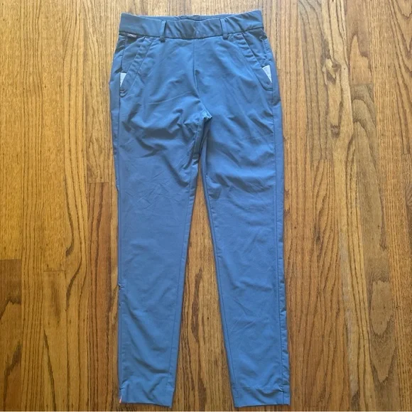 KJUS Golf Pant Womens 34 XS Steel Blue Ikala 7/8 Treggings Pull On Ankle Length - Picture 5 of 16